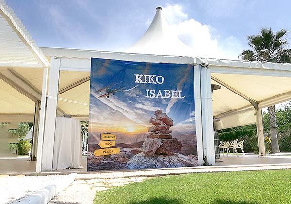 Photocall personalizado para boda de Isabel & Kiko