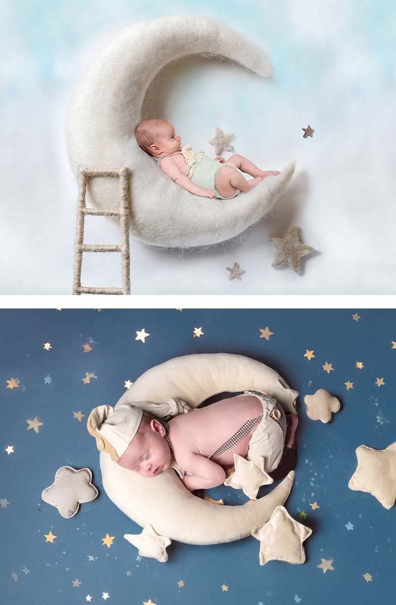 Sesión newborn con atrezzo